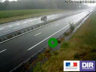 Webcam autoroute sur l'A77 à hauteur de Pouilly-sur-Loire en direction de Nevers