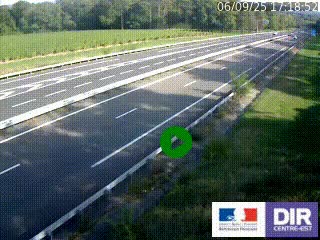 Webcam autoroute sur l'A77 à hauteur de Pouilly-sur-Loire en direction de Nevers