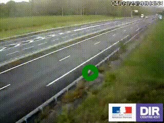 Webcam autoroute sur l'A77 à hauteur de Pouilly-sur-Loire en direction de Nevers