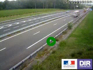 Webcam autoroute sur l'A77 à hauteur de Pouilly-sur-Loire en direction de Nevers