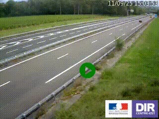 Webcam autoroute sur l'A77 à hauteur de Pouilly-sur-Loire en direction de Nevers