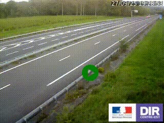 Webcam autoroute sur l'A77 à hauteur de Pouilly-sur-Loire en direction de Nevers