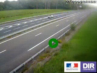 Webcam autoroute sur l'A77 à hauteur de Pouilly-sur-Loire en direction de Nevers
