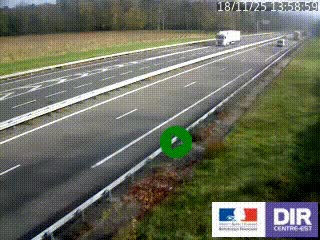 <h2>Webcam autoroute sur l'A77 à hauteur de Pouilly-sur-Loire en direction de Nevers</h2>