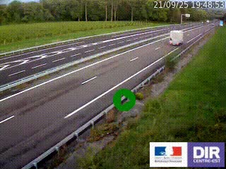 Webcam autoroute sur l'A77 à hauteur de Pouilly-sur-Loire en direction de Nevers