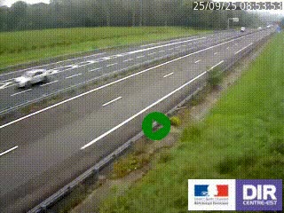 Webcam autoroute sur l'A77 à hauteur de Pouilly-sur-Loire en direction de Nevers