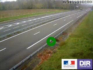 <h2>Webcam autoroute sur l'A77 à hauteur de Pouilly-sur-Loire en direction de Nevers</h2>