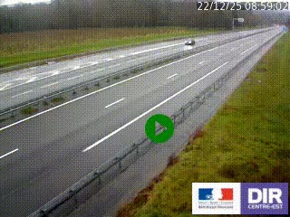 Webcam autoroute sur l'A77 à hauteur de Pouilly-sur-Loire en direction de Nevers