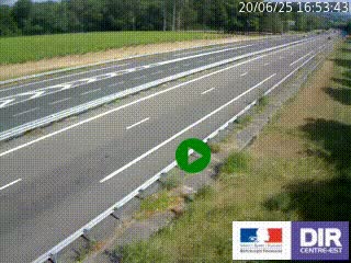 <h2>Webcam autoroute sur l'A77 à hauteur de Pouilly-sur-Loire en direction de Nevers</h2>