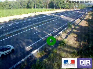 Webcam autoroute sur l'A77 à hauteur de Pouilly-sur-Loire en direction de Nevers