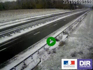 <h2>Webcam autoroute sur l'A77 à hauteur de Pouilly-sur-Loire en direction de Nevers</h2>
