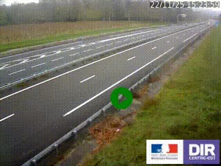 <h2>Webcam autoroute sur l'A77 à hauteur de Pouilly-sur-Loire en direction de Nevers</h2>