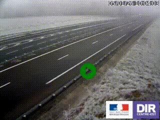 <h2>Webcam autoroute sur l'A77 à hauteur de Pouilly-sur-Loire en direction de Nevers</h2>