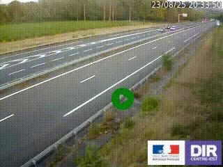 <h2>Webcam autoroute sur l'A77 à hauteur de Pouilly-sur-Loire en direction de Nevers</h2>