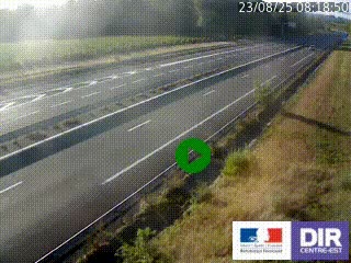 <h2>Webcam autoroute sur l'A77 à hauteur de Pouilly-sur-Loire en direction de Nevers</h2>