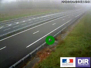 <h2>Webcam autoroute sur l'A77 à hauteur de Pouilly-sur-Loire en direction de Nevers</h2>