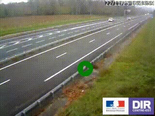 <h2>Webcam autoroute sur l'A77 à hauteur de Pouilly-sur-Loire en direction de Nevers</h2>