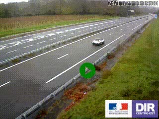 <h2>Webcam autoroute sur l'A77 à hauteur de Pouilly-sur-Loire en direction de Nevers</h2>