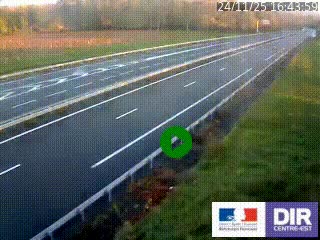 <h2>Webcam autoroute sur l'A77 à hauteur de Pouilly-sur-Loire en direction de Nevers</h2>