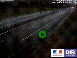 Webcam autoroute sur l'A77 à hauteur de Pouilly-sur-Loire en direction de Nevers