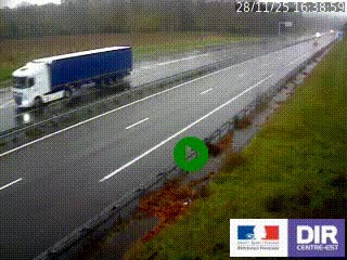 <h2>Webcam autoroute sur l'A77 à hauteur de Pouilly-sur-Loire en direction de Nevers</h2>