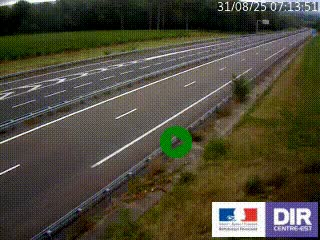<h2>Webcam autoroute sur l'A77 à hauteur de Pouilly-sur-Loire en direction de Nevers</h2>