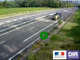 <h2>Webcam autoroute sur l'A77 à hauteur de Pouilly-sur-Loire en direction de Nevers</h2>