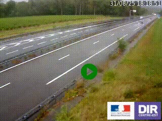 <h2>Webcam autoroute sur l'A77 à hauteur de Pouilly-sur-Loire en direction de Nevers</h2>