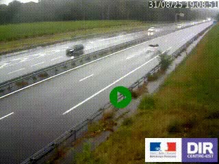<h2>Webcam autoroute sur l'A77 à hauteur de Pouilly-sur-Loire en direction de Nevers</h2>