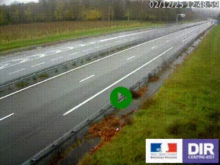 <h2>Webcam autoroute sur l'A77 à hauteur de Pouilly-sur-Loire en direction de Nevers</h2>