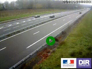 <h2>Webcam autoroute sur l'A77 à hauteur de Pouilly-sur-Loire en direction de Nevers</h2>