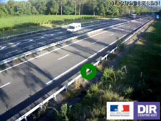 <h2>Webcam autoroute sur l'A77 à hauteur de Pouilly-sur-Loire en direction de Nevers</h2>