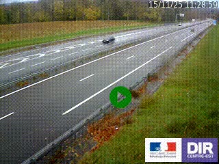 <h2>Webcam autoroute sur l'A77 à hauteur de Pouilly-sur-Loire en direction de Nevers</h2>