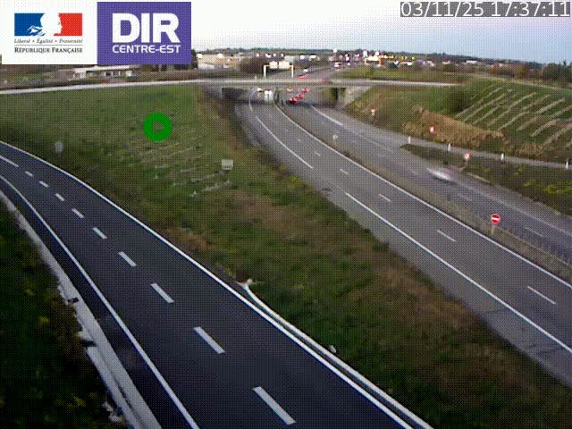 <h2>Webcam sur le contournement de Valence, sur la Nationale 7, caméra orientée vers Lyon</h2>