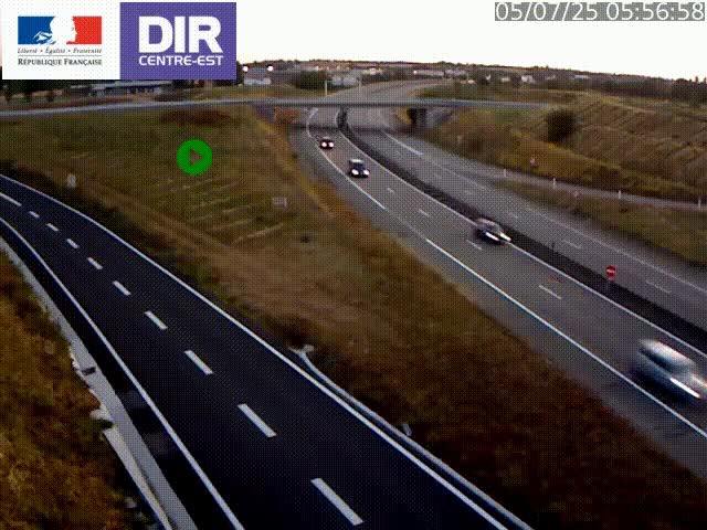 <h2>Webcam sur le contournement de Valence, sur la Nationale 7, caméra orientée vers Lyon</h2>