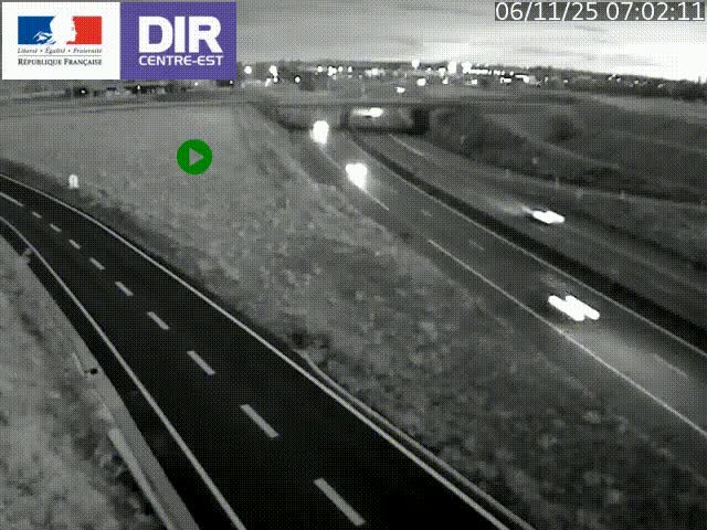 <h2>Webcam sur le contournement de Valence, sur la Nationale 7, caméra orientée vers Lyon</h2>