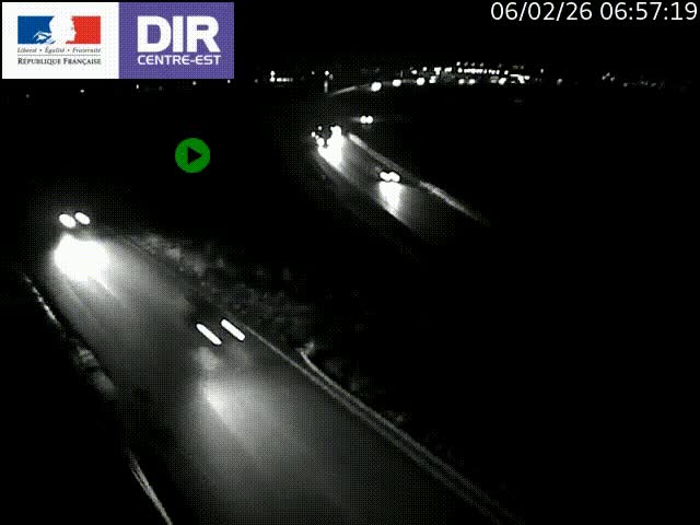 Webcam sur le contournement de Valence, sur la Nationale 7, caméra orientée vers Lyon
