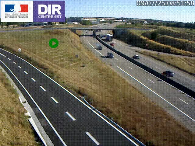 <h2>Webcam sur le contournement de Valence, sur la Nationale 7, caméra orientée vers Lyon</h2>