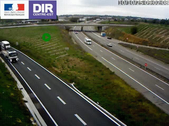 <h2>Webcam sur le contournement de Valence, sur la Nationale 7, caméra orientée vers Lyon</h2>