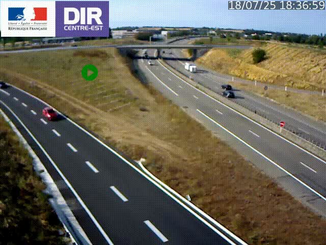 <h2>Webcam sur le contournement de Valence, sur la Nationale 7, caméra orientée vers Lyon</h2>