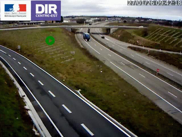 <h2>Webcam sur le contournement de Valence, sur la Nationale 7, caméra orientée vers Lyon</h2>