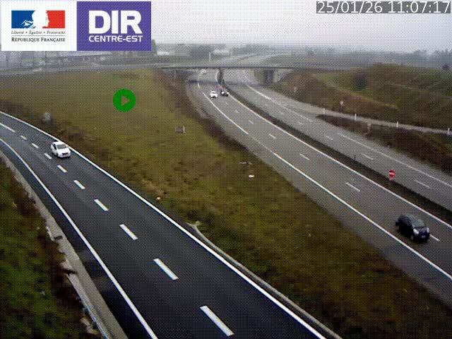 <h2>Webcam sur le contournement de Valence, sur la Nationale 7, caméra orientée vers Lyon</h2>