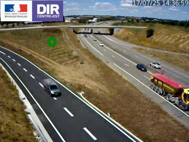 <h2>Webcam sur le contournement de Valence, sur la Nationale 7, caméra orientée vers Lyon</h2>