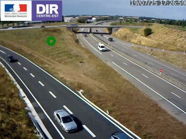 <h2>Webcam sur le contournement de Valence, sur la Nationale 7, caméra orientée vers Lyon</h2>