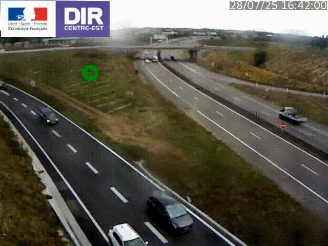 <h2>Webcam sur le contournement de Valence, sur la Nationale 7, caméra orientée vers Lyon</h2>