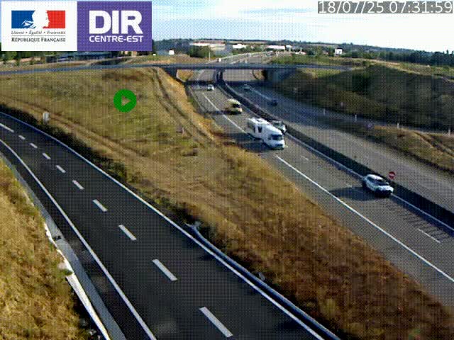 <h2>Webcam sur le contournement de Valence, sur la Nationale 7, caméra orientée vers Lyon</h2>