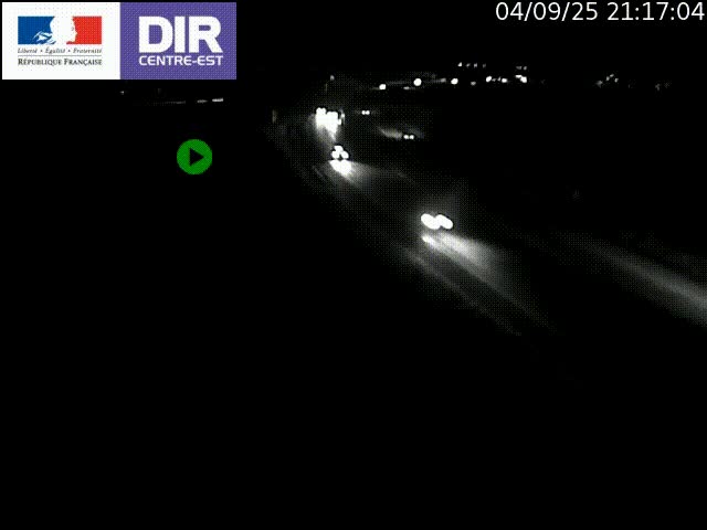 Webcam sur le contournement de Valence, sur la Nationale 7, caméra orientée vers Lyon