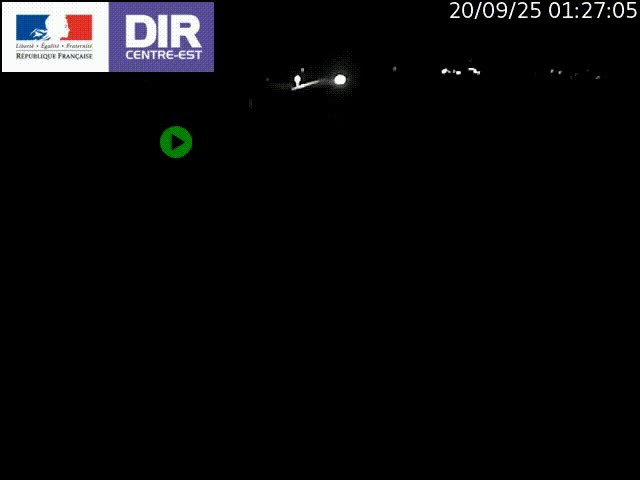 Webcam sur le contournement de Valence, sur la Nationale 7, caméra orientée vers Lyon