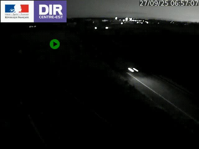 Webcam sur le contournement de Valence, sur la Nationale 7, caméra orientée vers Lyon