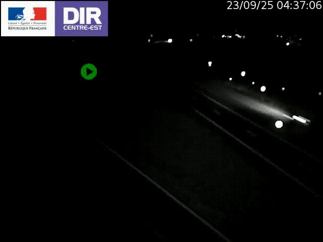 Webcam sur le contournement de Valence, sur la Nationale 7, caméra orientée vers Lyon